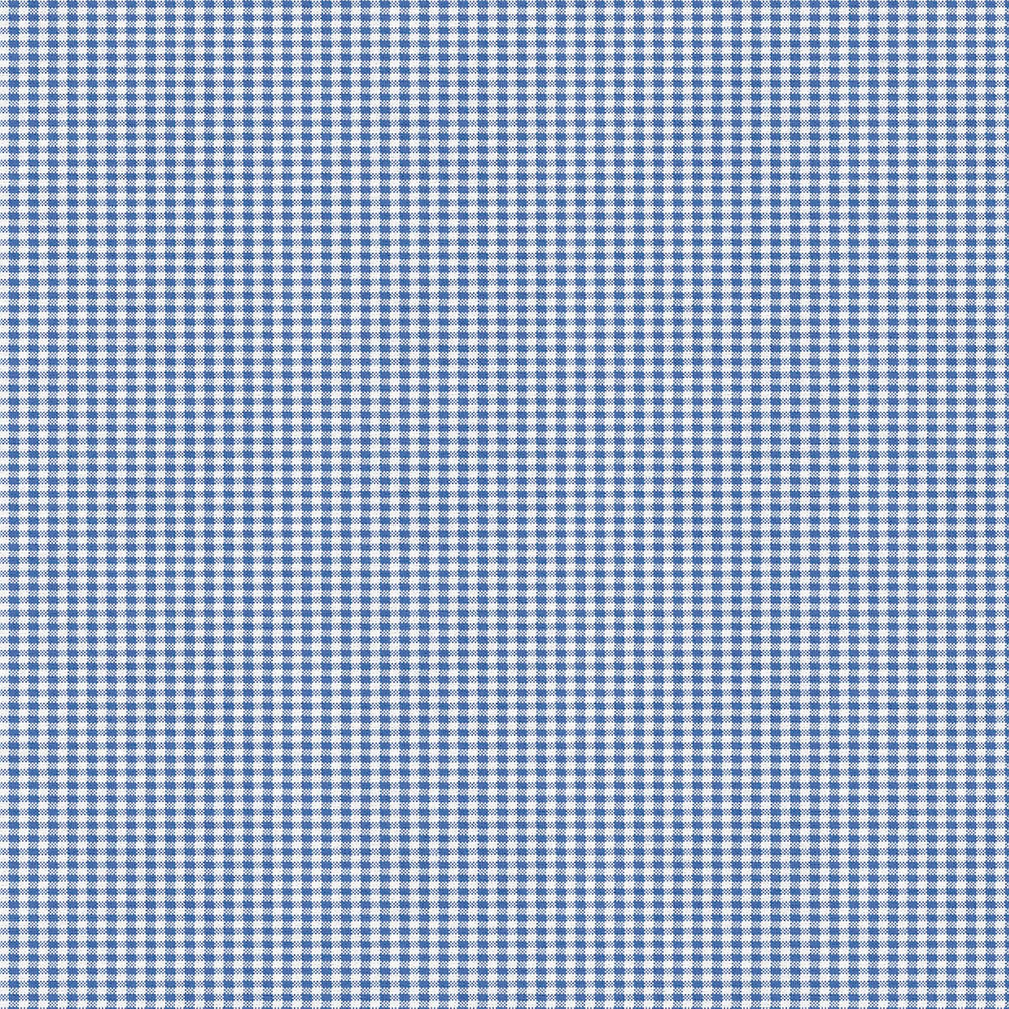 Fabric Editions Blue Gingham Cotton Fabric